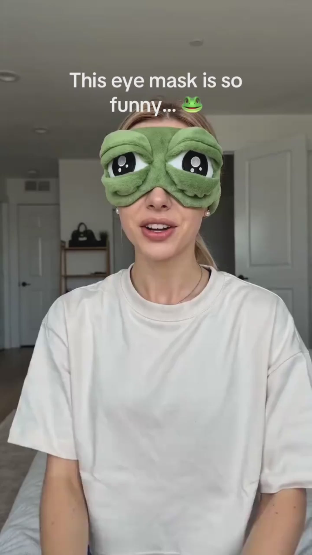 PadPepe Mood Eye Mask – Ultra-Soft Plush Sleep Mask for Travel, Office Naps & Deep Sleep